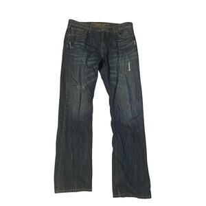 GUC American Eagle Men's Jeans Distressed Soft 100% Cotton Straight Size 33x32